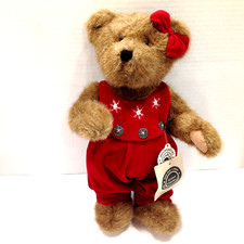 VINTAGE BOYDS BEARS GWEN MARIE BEAR STYLE 912055 RED VELVET CLOTHES