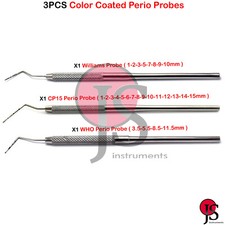 Sonde Parodontali William Colorate - Strumenti Dentistici In Acciaio Primo Vere - Foto 2