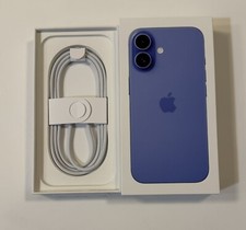 Apple iPhone 16 Ultramarine 128gb Empty Box New w/USB-C Cable Documentation
