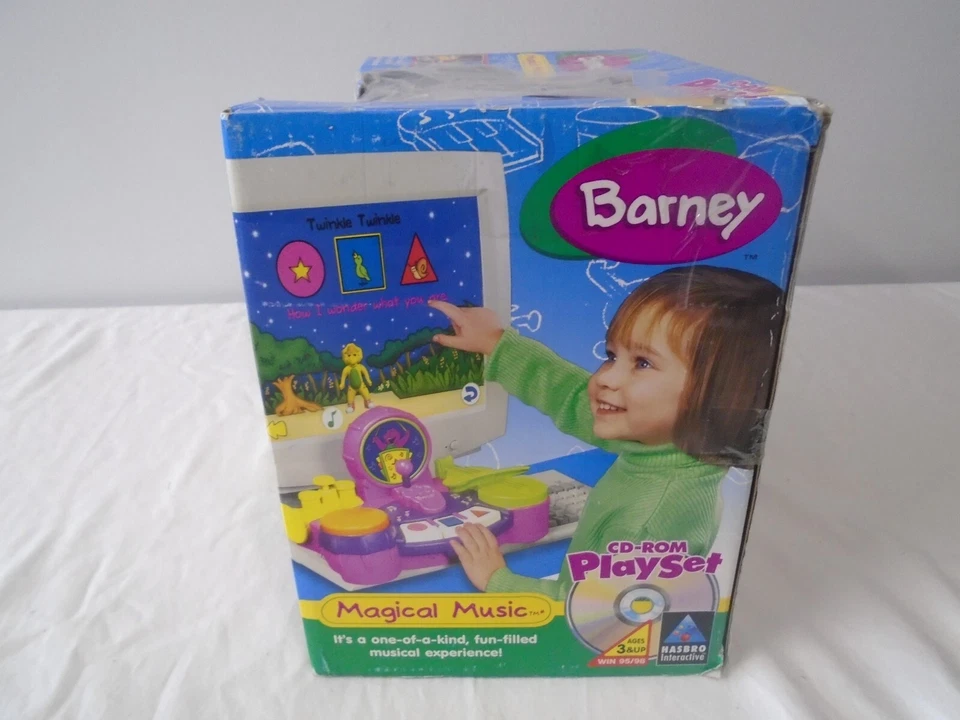 Barney Magical Music CD-ROM Playset [ Lyons & Hasbro 2000 ] [ Brand New ] - Image 4 of 4