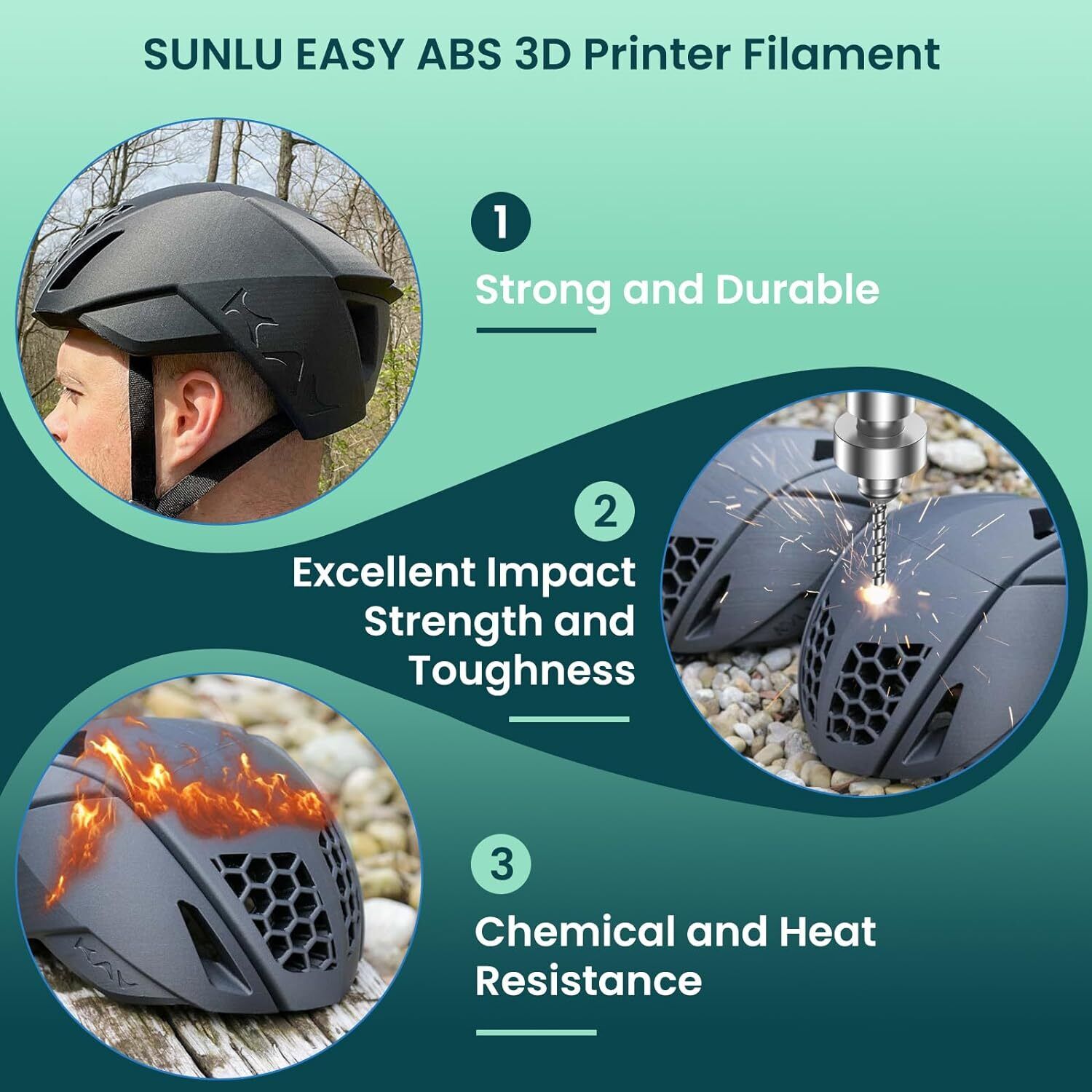 (BUY 3 GET 1 FREE,Add 4) SUNLU 1KG 3D Filament PLA/PLA+/ABS/PETG/SILK 1.75mm TPU