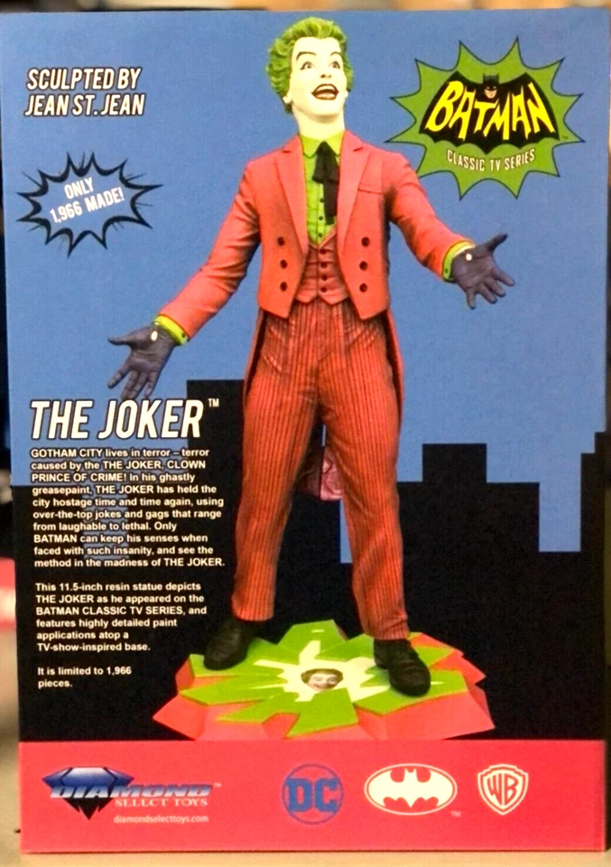 Estatua de Batman 1966 Diamond Select Joker #757/1966 (sellada de fábrica en caja) Foto 4 de 4