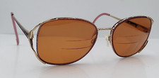 Vintage Marchon Tres Jolie 5 Pink Gold Oval Metal Sunglasses Japan FRAMES ONLY