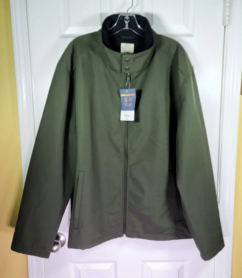 ST. JOHN'S BAY JACKET MENS SIZE XXLARGE HARRINGTON SOFT SHELL AVIGNON PINE $120 - Image 2 of 4