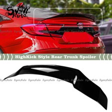 Fits 18-2022 Honda Accord Gloss Black Jdm Highkick Style Duckbill Trunk Spoiler