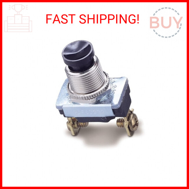 Gardner Bender Push Button Momentary Switch Black 1 PK for sale  