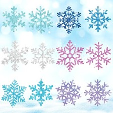 Zonon 48 Pcs Snowflake Cutouts Decorations Winter Christmas Snowflake Paper C...