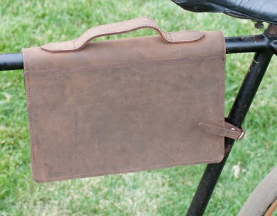 Sacoche à Outils Vélo Ancien Brillant – Cuir – Fabrication Française – Vintage