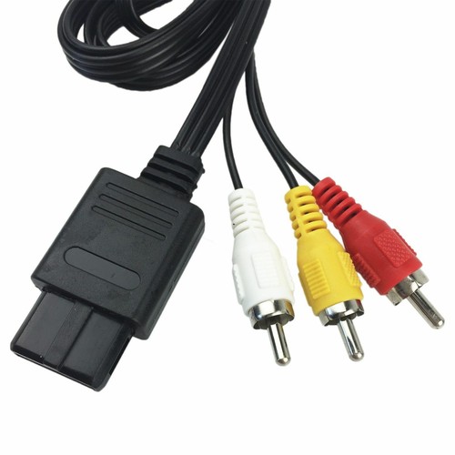 S-Video AV Composite Cables Cord Connection for Nintendo N64 SNES RCA 1.8m - Picture 3 of 13
