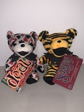 Lot of 2 Grateful Dead 7 Stuffed Plush Bean Bear By Liquid Blue Samson Deal