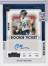 Elijah Molden Titans 2021 Panini Contenders RC Auto V #194 062822AZCD16