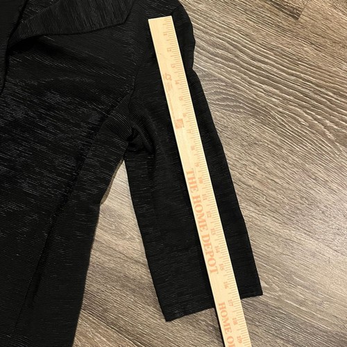 Eileen Fisher Black Textured Long Blazer Jacket Professional Wear XS - Picture 12 of 12
