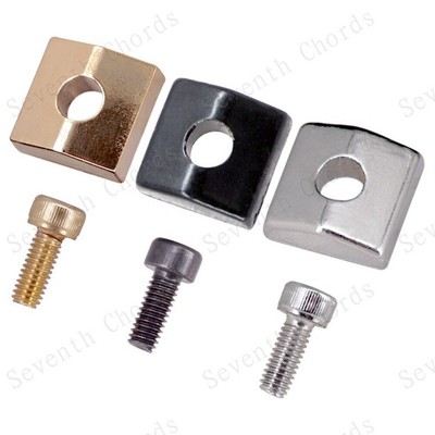 3-Pcs Guitar Locking Nut Block & Screw Set - For Floyd Rose Style Tremolo Systems