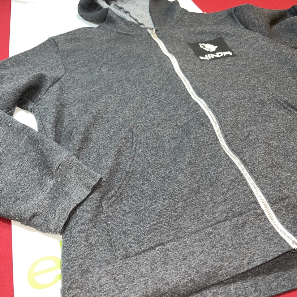 Sudadera con capucha Fortnite NINJA LOGO GRIS para hombre XL Youtube Merch sudadera con capucha cremallera completa Foto 3 de 4