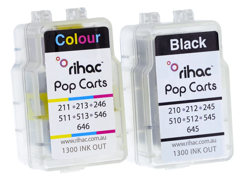 Rihac PG645 CL646 Tri Cart refill Pop Cart DIY Inserts suits Canon pixma printer - Image 3 of 4