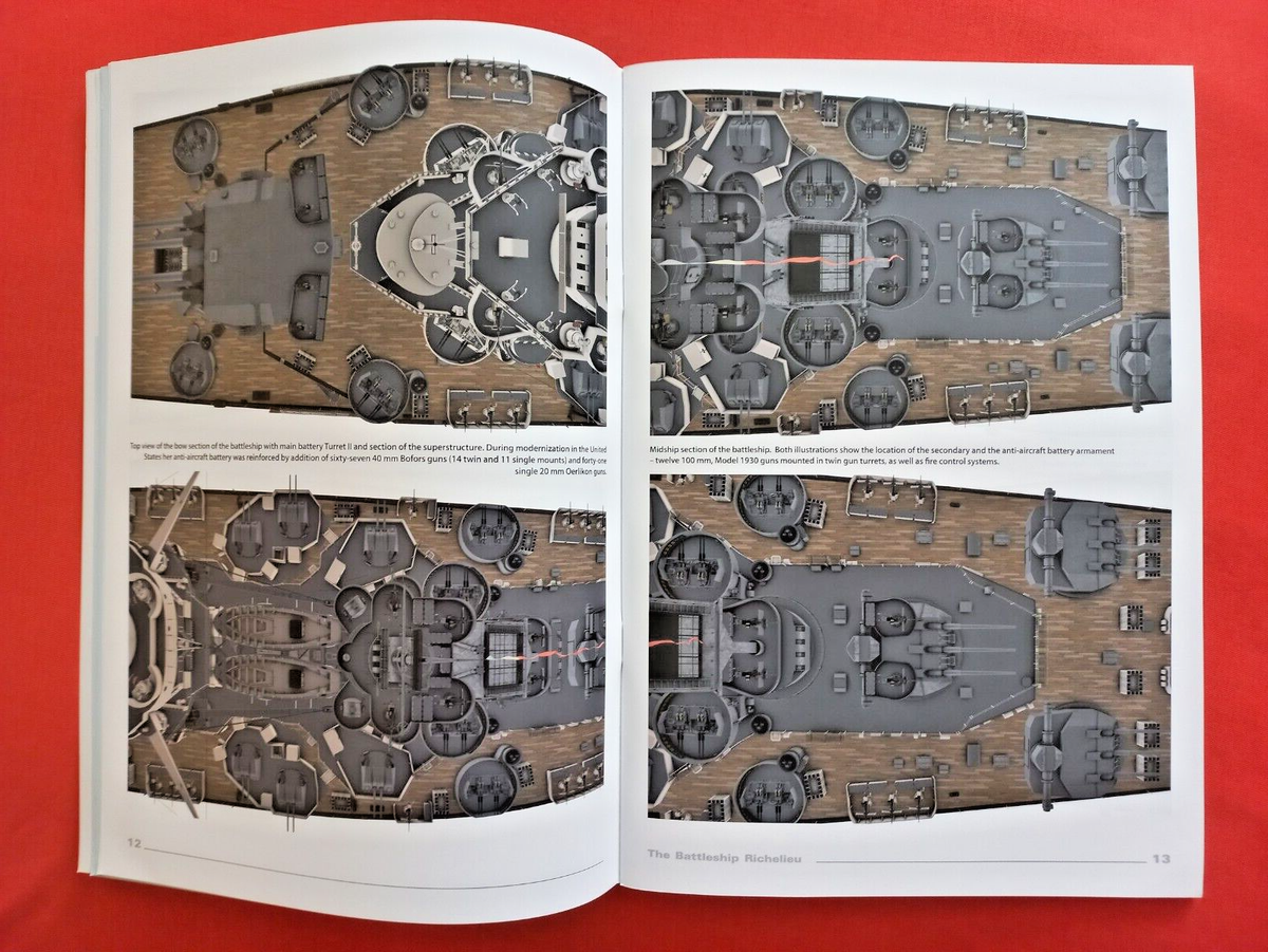 Kagero Super Drawings in 3D 16017 17, The Battleship RICHELIEU | eBay