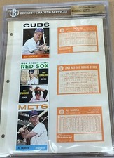 1964 Topps Vault Page T.Conigliaro RC/Landrum/Moran #286,287,288 BGS AUTHENTIC