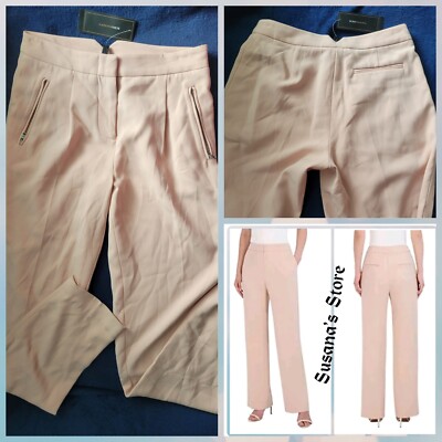 NWOT BCBG MAXAZRIA SIZE 6 Women's ZIPPER  Pockets Straight Leg Pant
