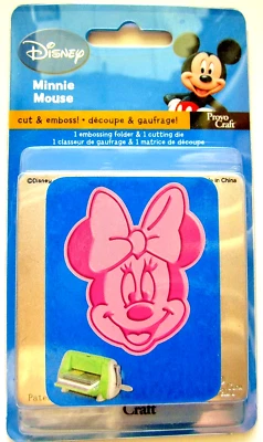 Disney Minnie Mouse Cuttlebug Die & Matching Embossing Folder 37-1714 NEW! - Image 1 of 3
