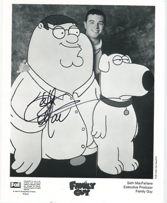 直筆サイン入り写真 ピート・ミシェルズ Family Guy  /鑑定済 直筆サイン入り写真 ピート・ミシェルズ Family Guy /鑑定済 直筆