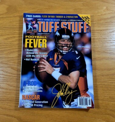 TUFF STUFF Sports Card Magazine Vintage Issue From October 1998 JOHN ELWAY Cover