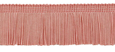 Chainette Fringe Trim 2 inch, Style# CF02, Color# 07 Rose Pink[Sold By The Yard]