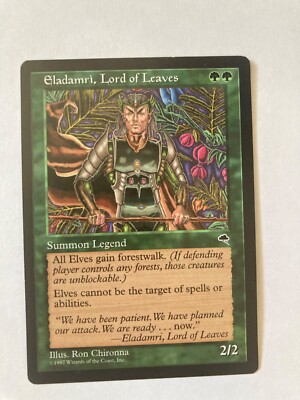 Eladamri, Lord of Leaves Tempest MTG NM-MINT Unplayed 1997 | eBay