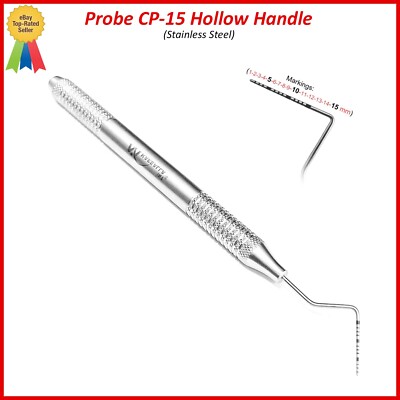 Periodontal Probe CP15 UNC Single Ended Color Coded Marking Dental Instruments