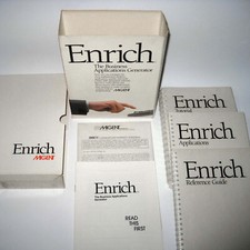 ENRICH  Business Applications Manager On Sealed 5-1/4" Floppies  1986 Migent  