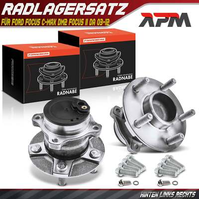 2x Radnabe Radlagersatz Hinten Links Rechts für Ford Focus C-Max DM2 Focus II DA