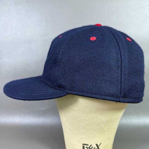 Ebbets Field Flannels Hat Size 7 5/8 Seattle Rainiers Baseball Cap Blue USA Made - Picture 4 of 13