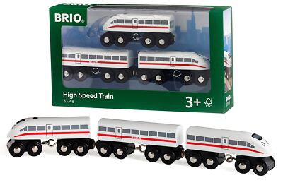 (未使用･未開封品)　BRIO WORLD サウンド付ハイスピードトレイン 33748 kmdlckf BRIO WORLD High Speed Train With Sound 33748 3+ LR44 ×2