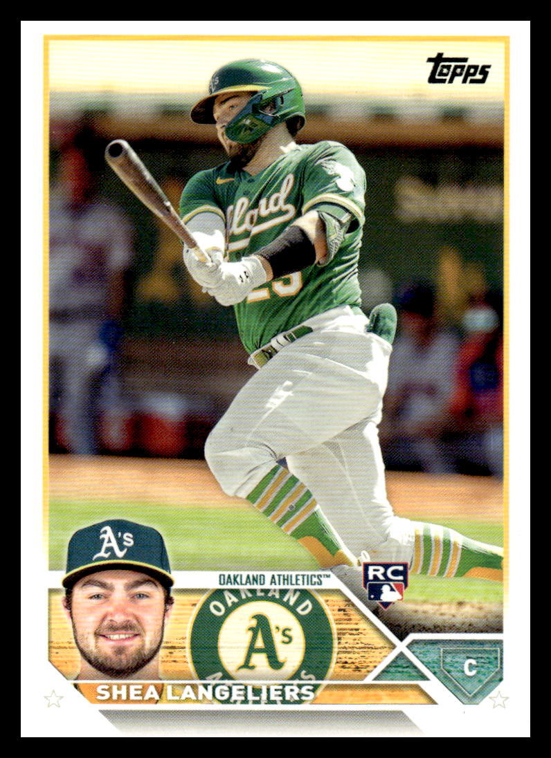 2023 Topps Shea Langeliers  RC 127 Oakland Athletics