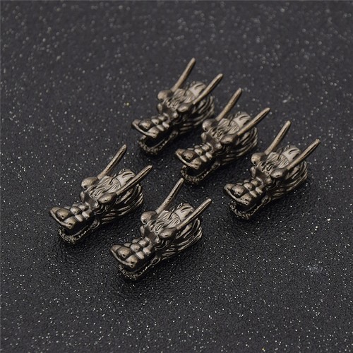 5Pcs/Lot Metal Hair Braid Dread Dreadlock Dragon Head Clips Cuff Women Men - Picture 7 of 10