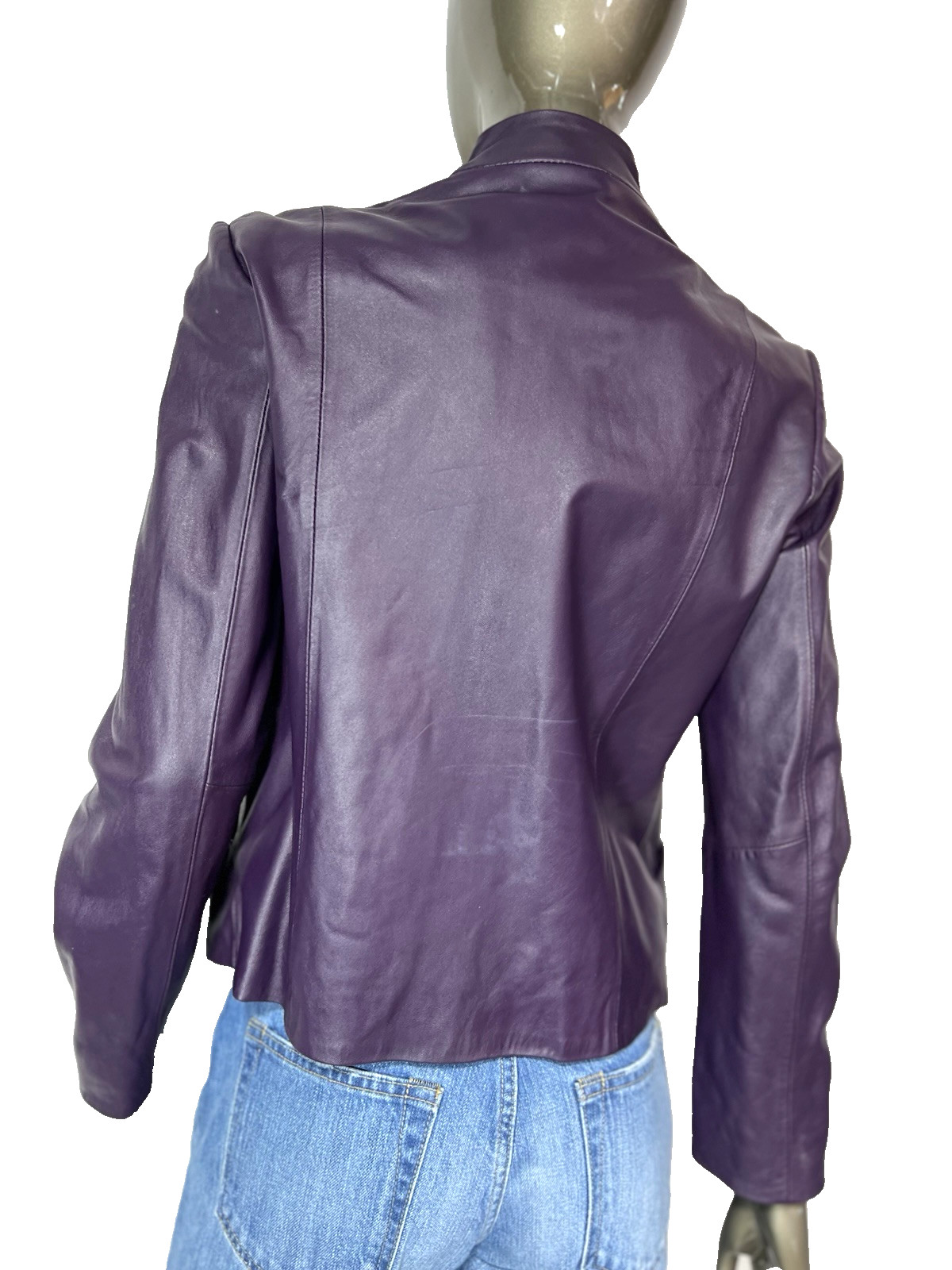 Pendleton Jacket Women's Size Small Purple Leathe… - image 3