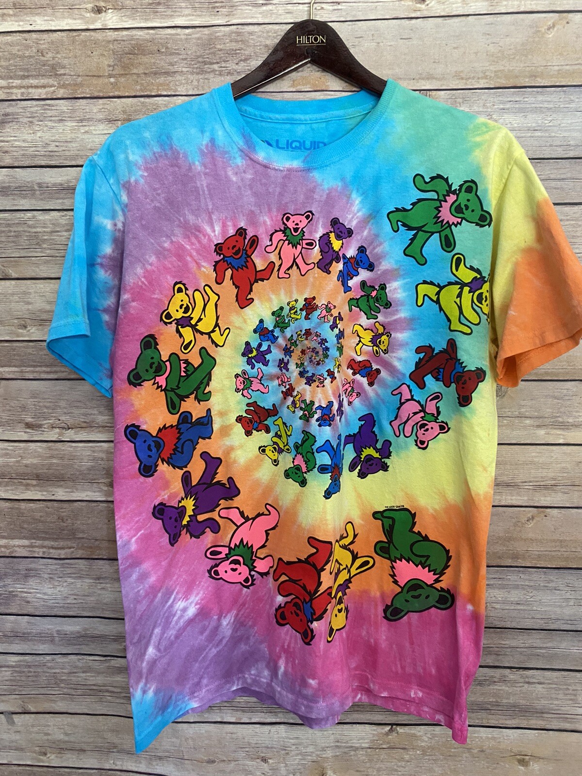 grateful dead spiral bears t shirt