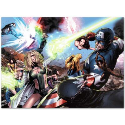 Marvel Comics ''Ultimate Power'' Limited Edition Art Canvas Numbered