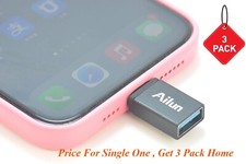 New 3 Pack High Speed Type-C Male to USB-A 3.0 Female Adapter for iPhone 15 16