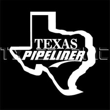 Texas Pipeliner Pipe Liner Decal Vinyl Sticker Vehicle Graphic