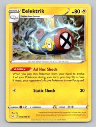 Eelektrik 060/196 Uncommon Lost Origin Pokemon Near Mint