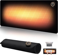 Heated Desk Pad - 31.5" x 13" Heated Mouse Pad 5 Heat Levels  3 Hours Auto Shut