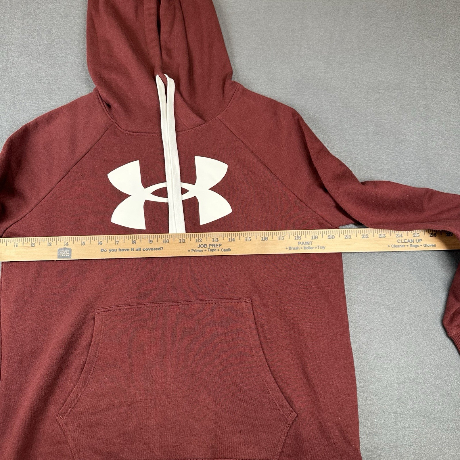 NEW Women's Under Armour Rival Fleece Hoodie Burgundy Size S Small thumbnail 4