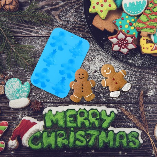 1pc Weihnachten Silikon Fondant Schokoladenform Kuchenform DIY Küche Back - Bild 8 von 12