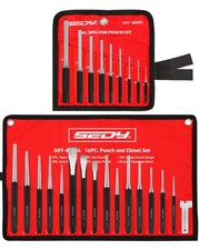 25-piece Punch And Chisel Set With Roll Pin Punches Includes Taper Pin Center