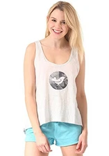Ocean & Earth women's tank top sports shirt, white Marle, size 36