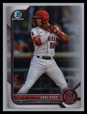 2022 Bowman Draft #BDC-46 Arol Vera Chrome Prospect Refractor LA Angels