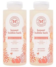 Pack 2 The Honest Co. Honest Bubble Bath Deeply Nourishing Apricot Kiss 12 Fl oz