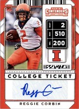 2020 Panini Contenders Draft Picks #278 Reggie Corbin RC Auto - FB