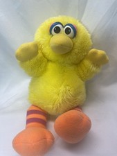 VTG 1980s Sesame Street Big Bird Plush Stuffed Doll Hasbro Softies 7"