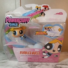 Powerpuff Girls Bubbles Bulle Push n Go Speed Line Vehicle 2017 Spin Master